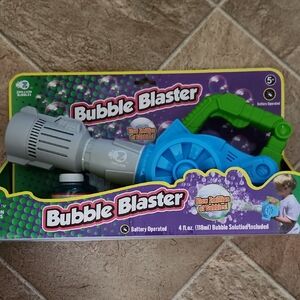 Bubble Blaster Bubble Machine Toy - Green & Blue